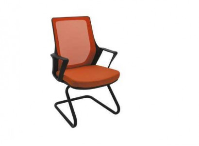 Hochwertig Bürostuhl Orange Schreibtischstuhl Modern Textilstuhl Stoff Neu